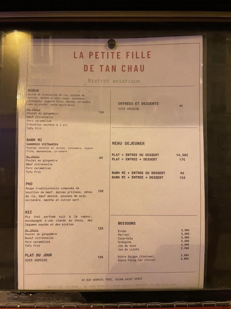 La petite fille de Tan Chau - Bistrot Asiatique - Menu Image 2